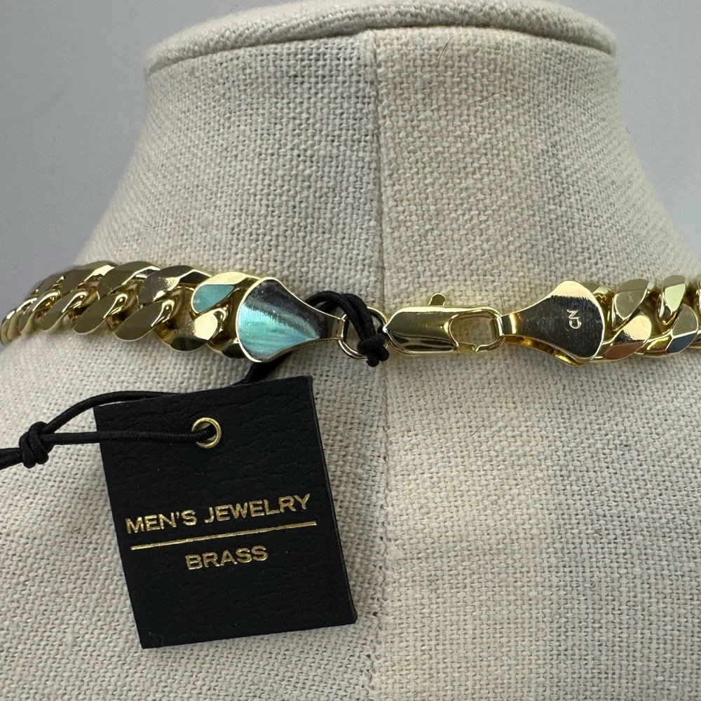 Louis Vuitton Padlock #308 with Bain Miller Brass Chain Necklace 24”